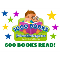 1000 Books 600 Books Badge